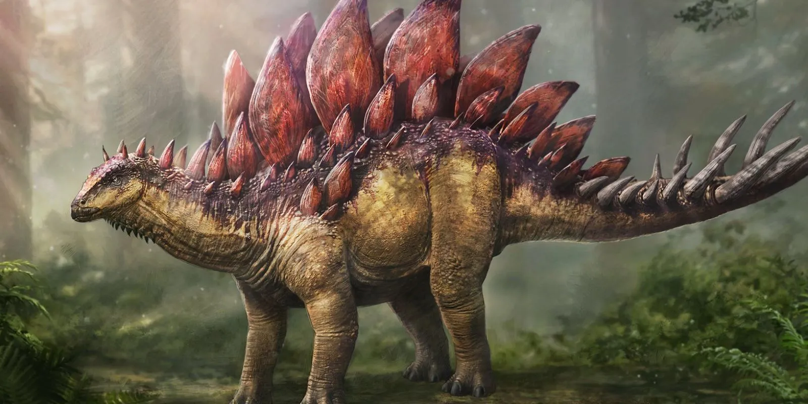 Arte conceptual del Stegosaurus en Ark: Survival Ascended.