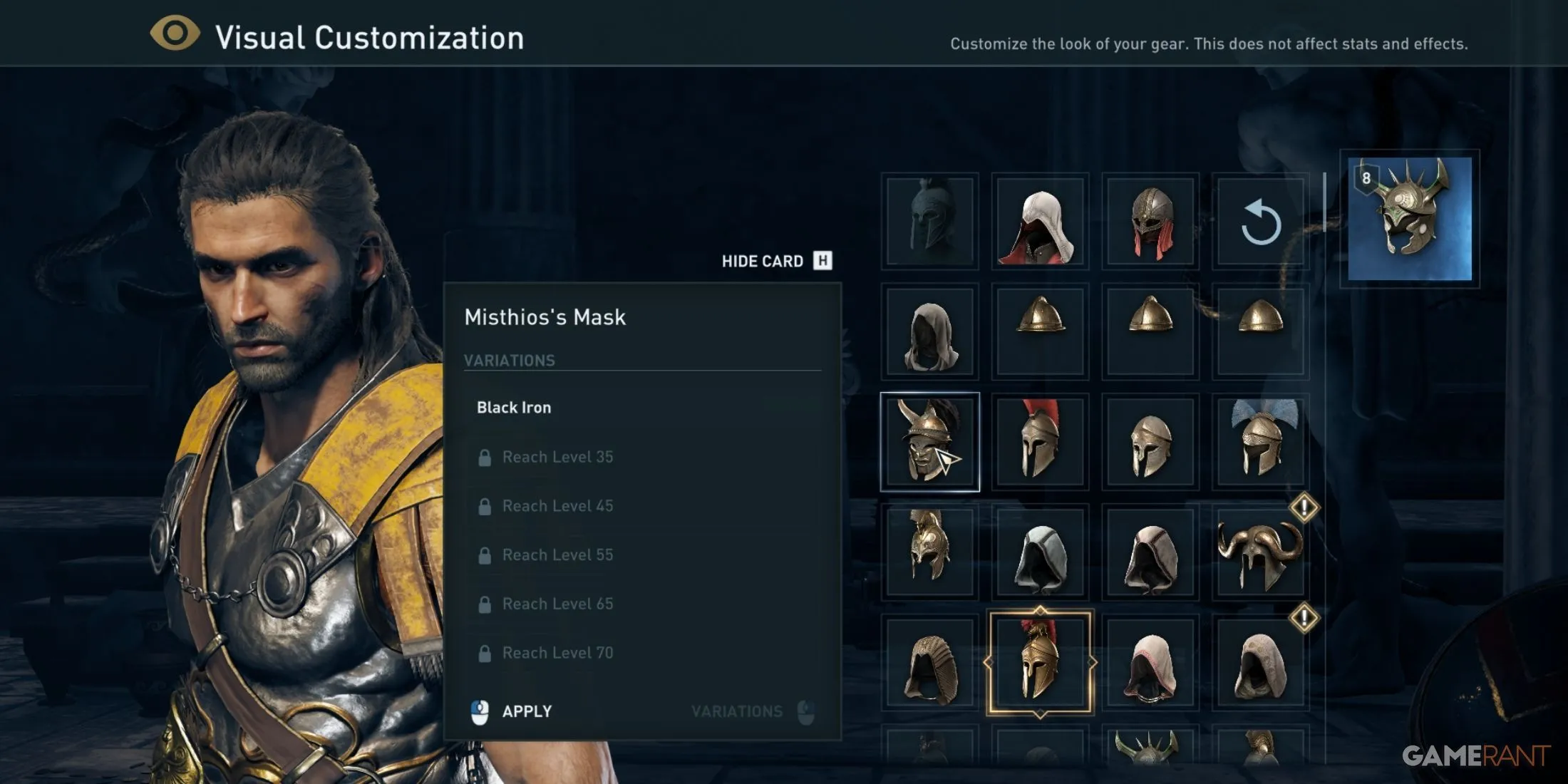 Transmog-Variationen in Assassin's Creed Odyssey