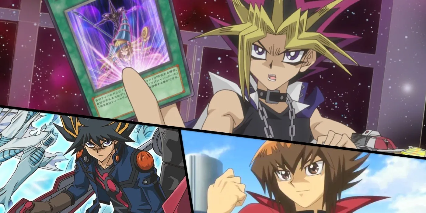 Atem, Yusei e Jaden pronti per un duello