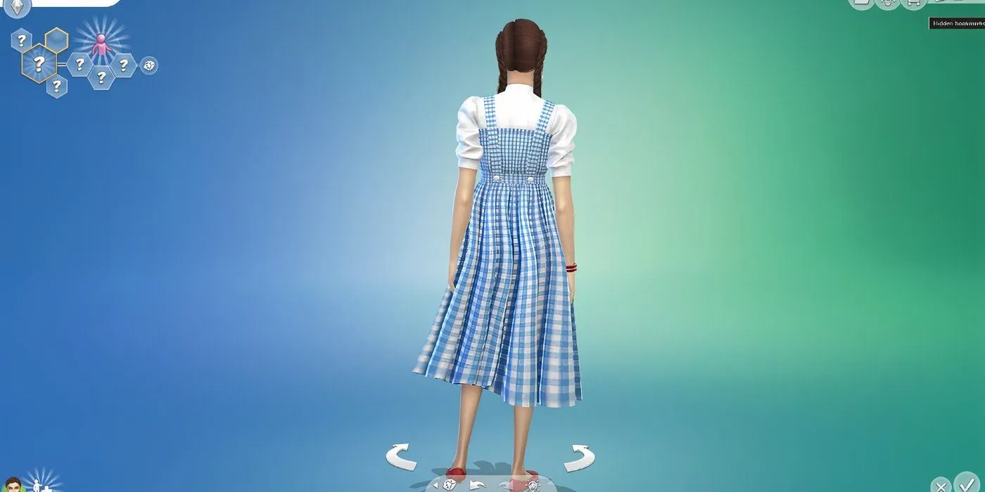 Rückseite von Dorothy Gale in Sims 4