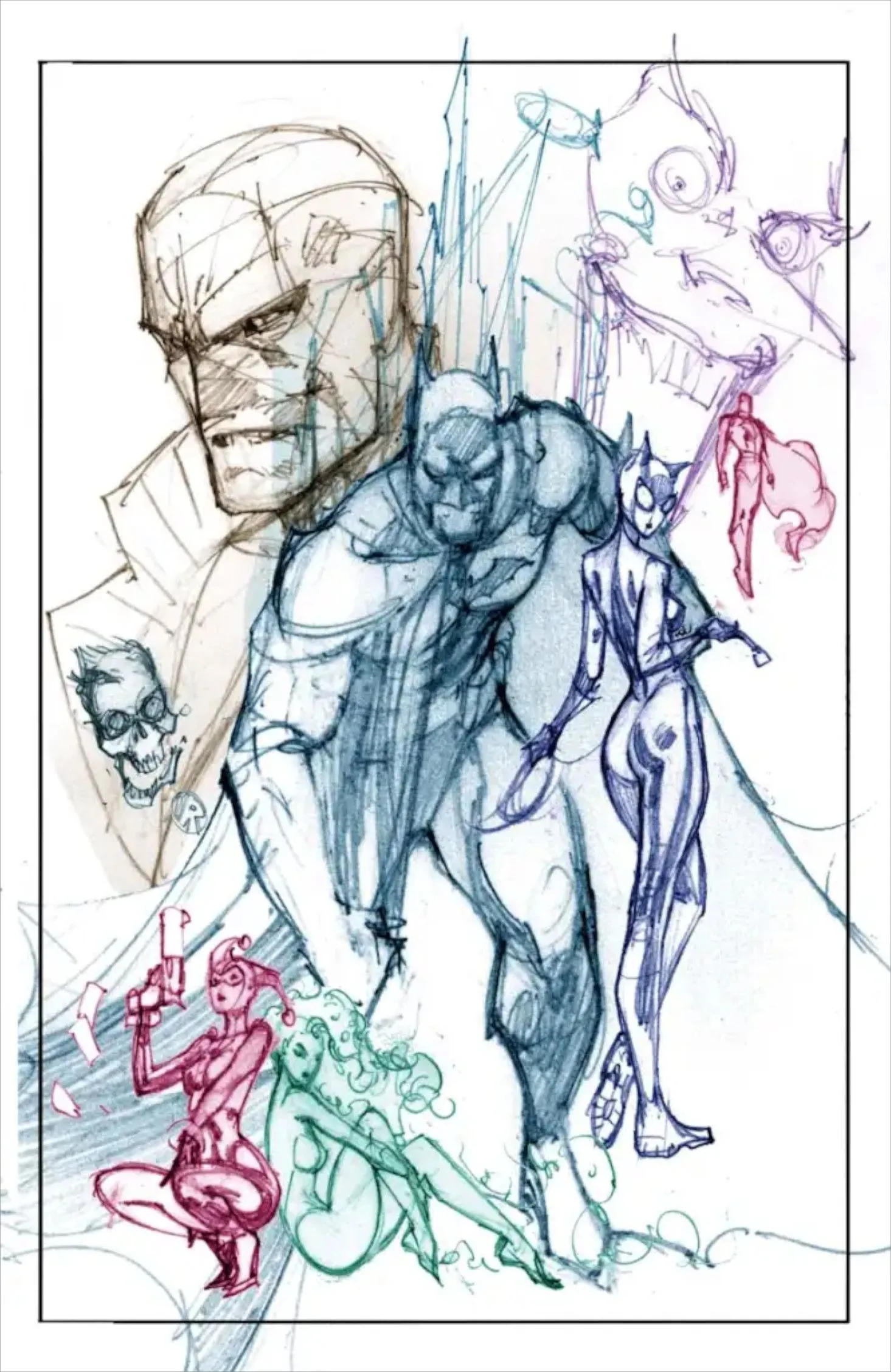 Couverture de Hush 2 Sketch par J. Scott Campbell