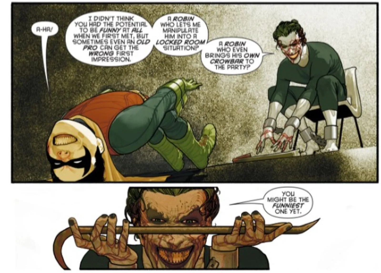 Batman e Robin #14 Damian Wayne e Joker