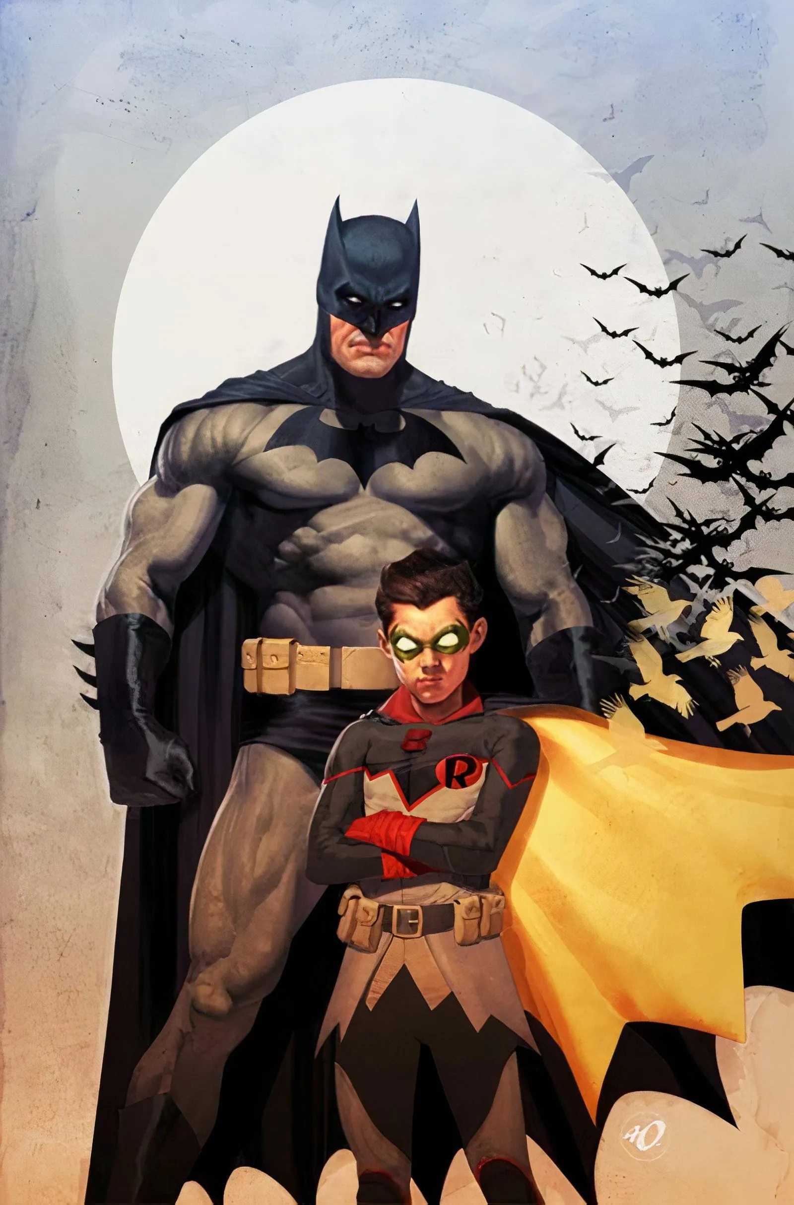 Batman and Robin #18 variant cover art-1