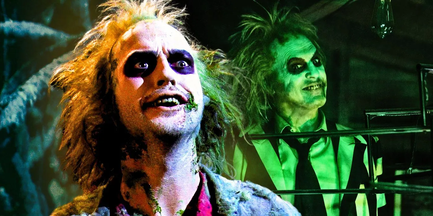 麥可基頓在 1988 年的電影和 2024 年的續集中飾演 Beetlejuice