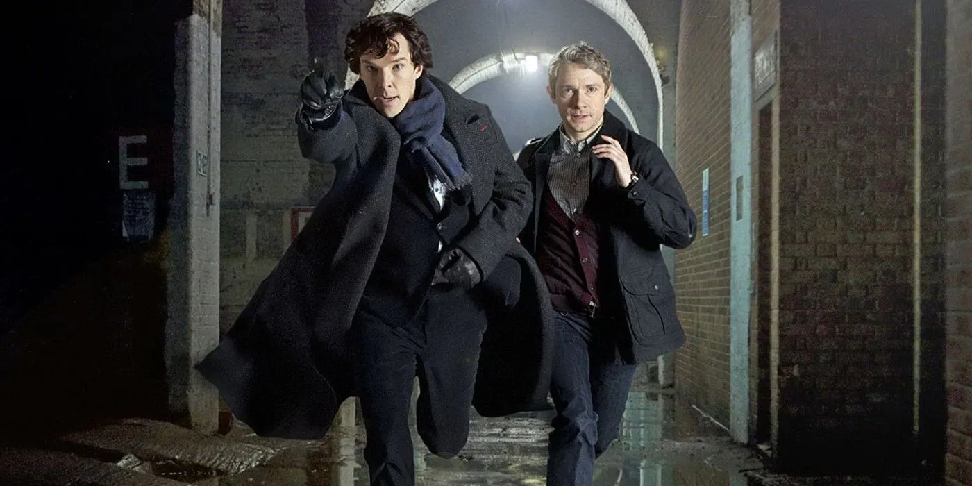 Sherlock Holmes et John Watson en fuite