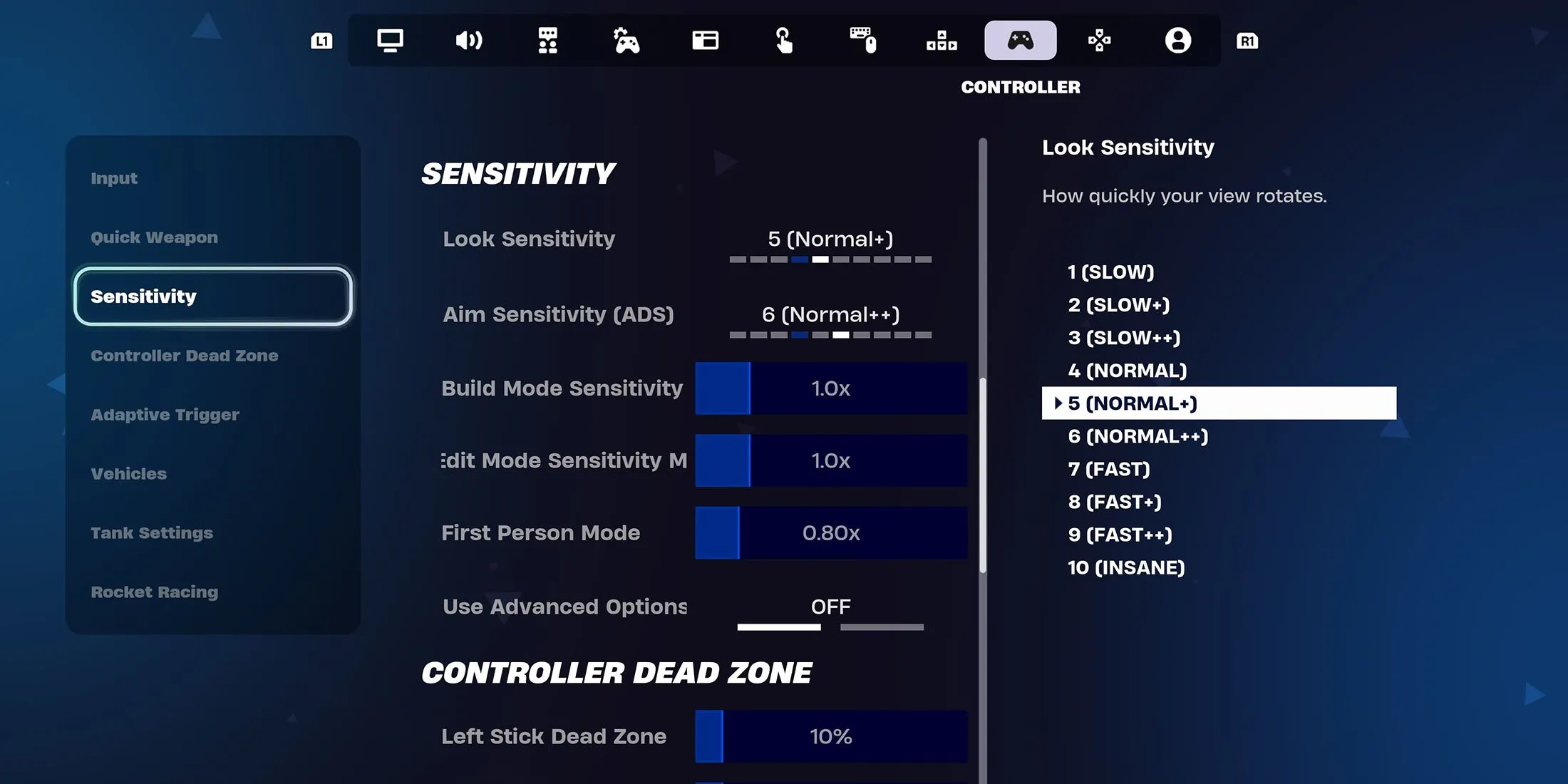 La mejor configuración del controlador para Fortnite Ballistic