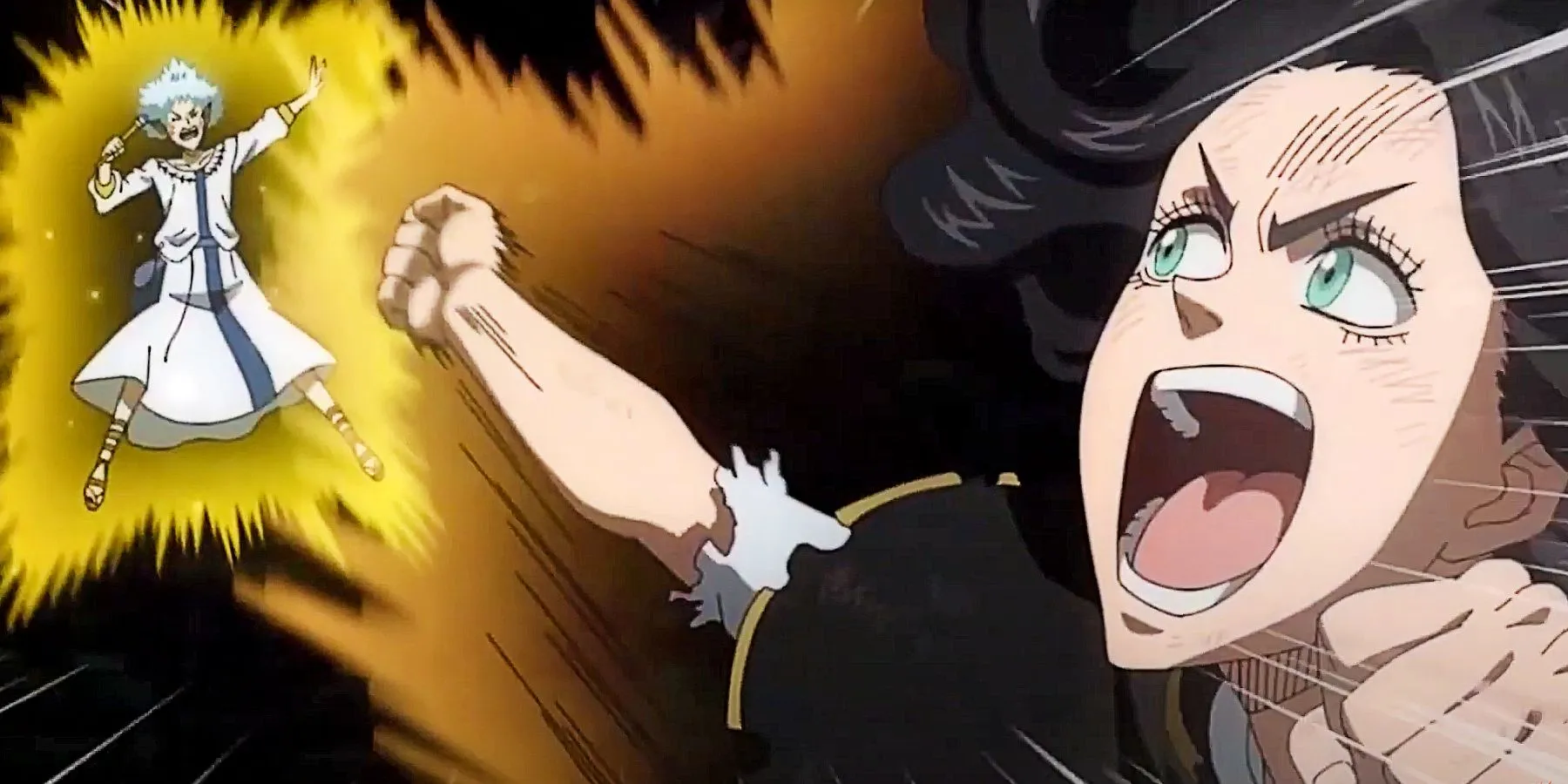 Charmy punisce un avversario in Black Clover