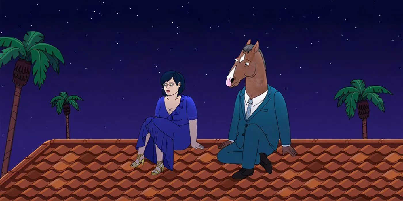 BoJack Horseman assis sur un toit à Nice pendant que ça a duré