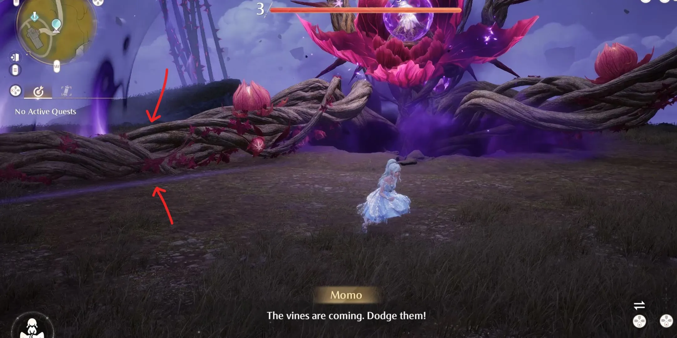 Boss claquant Vine dans Infinity Nikki