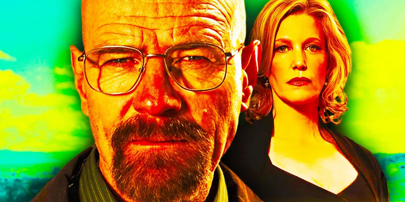 Bryan Cranston como Walter White y Anna Gunn como Skyler White en Breaking Bad