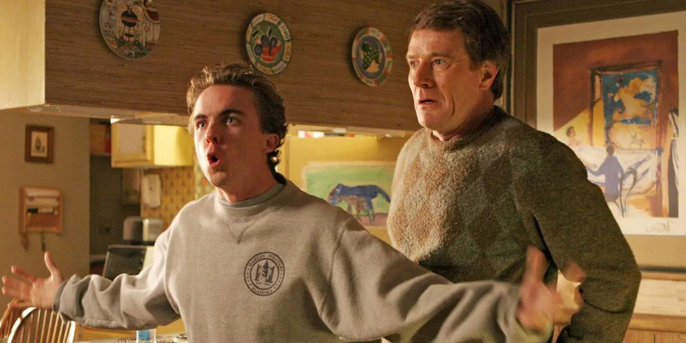 Bryan Cranston et Frankie Muniz dans le rôle de Hal et Malcolm