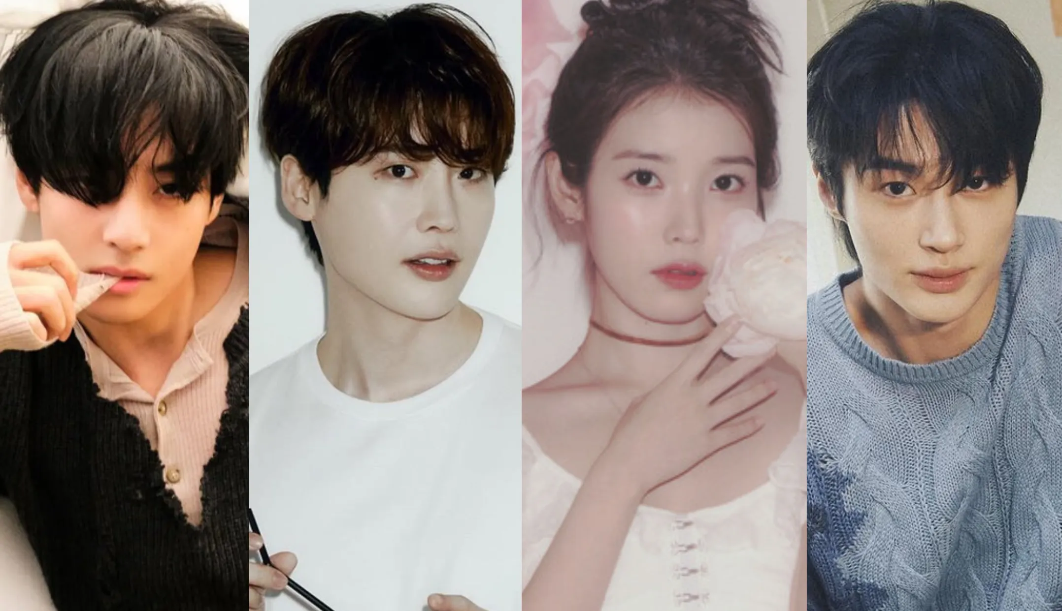 BTS V, Lee Jong Suk, IU, Byeon Woo Seok