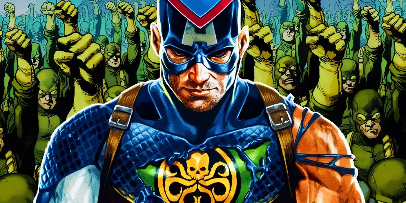 Capitán América como soldado de Hydra