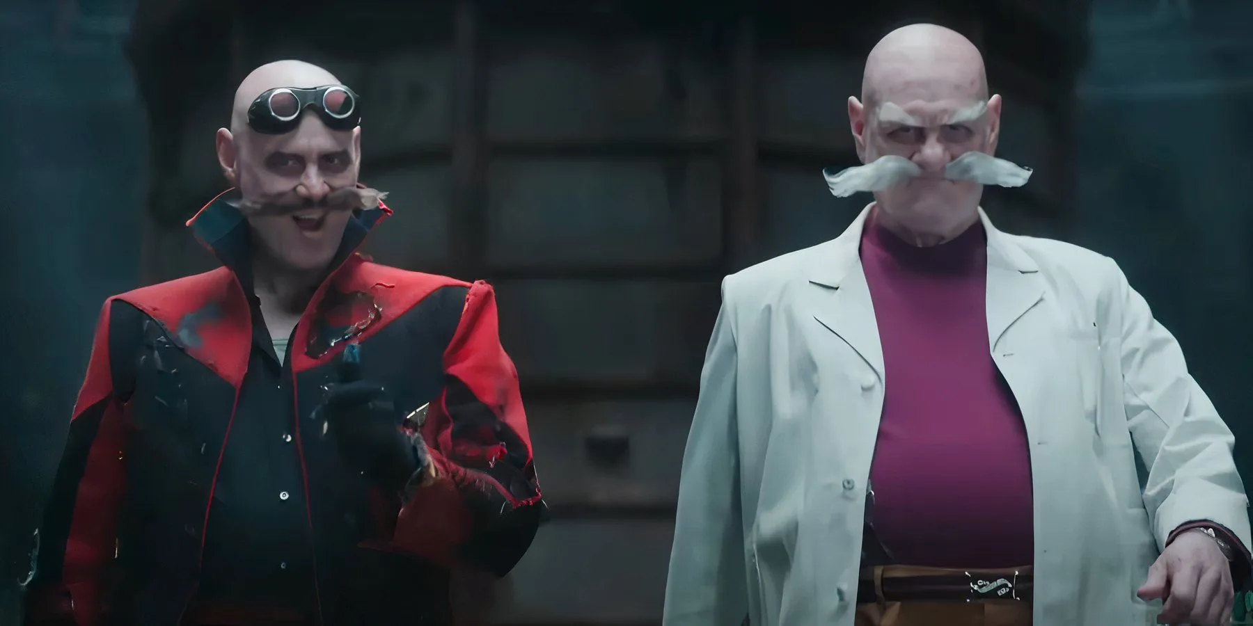 Actor Jim Carrey as Ivo and Gerald Robotnik in Sonic the Hedgehog 3.