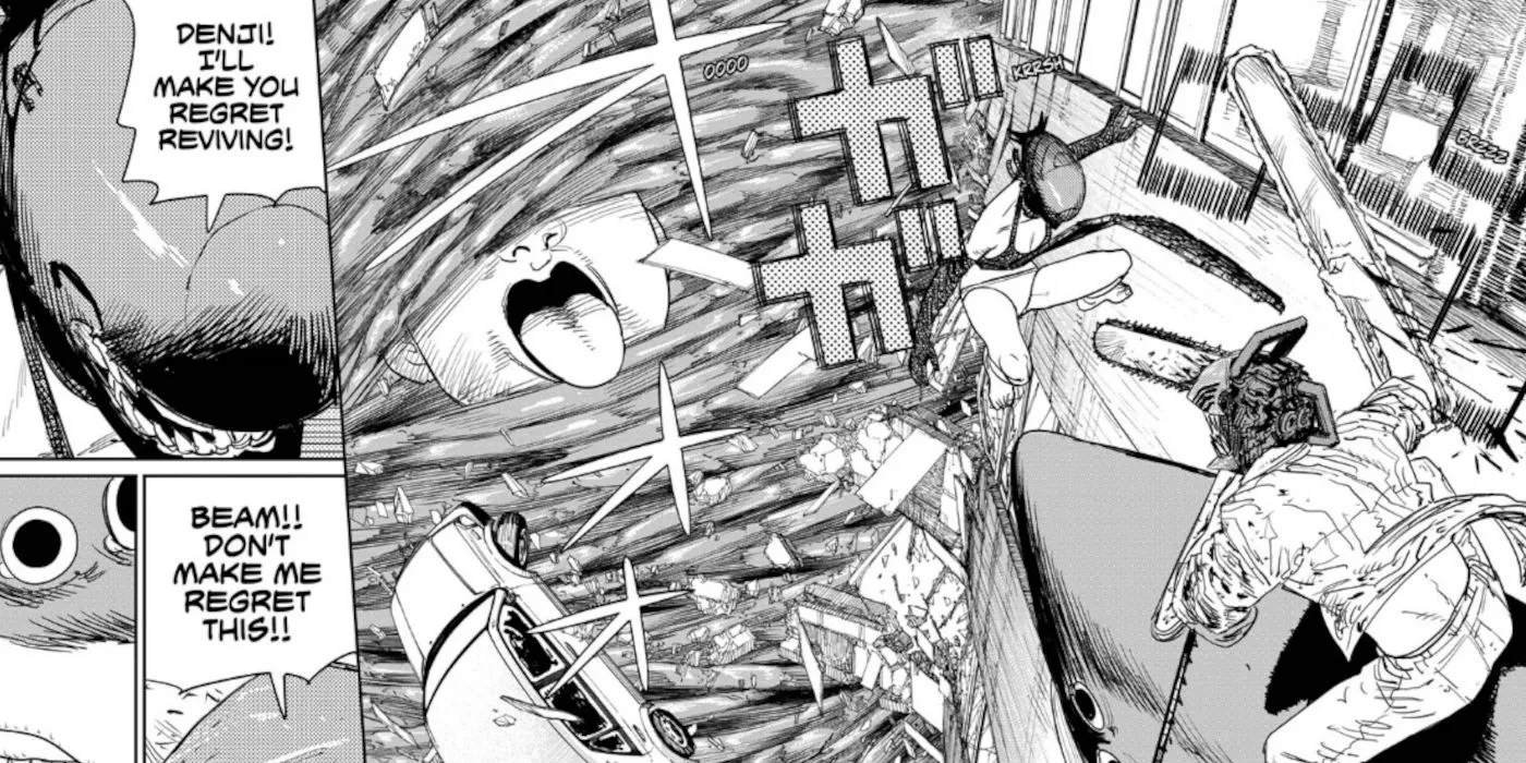 Ação intensa do arco Reze de Chainsaw Man