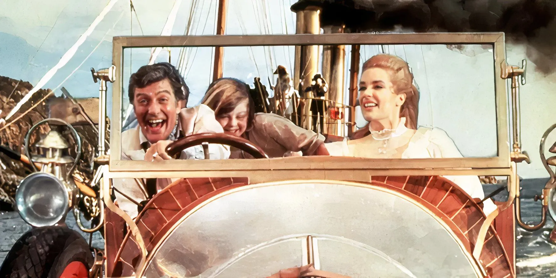 Dick Van Dyke and Sally Anne Howes in Chitty Chitty Bang Bang