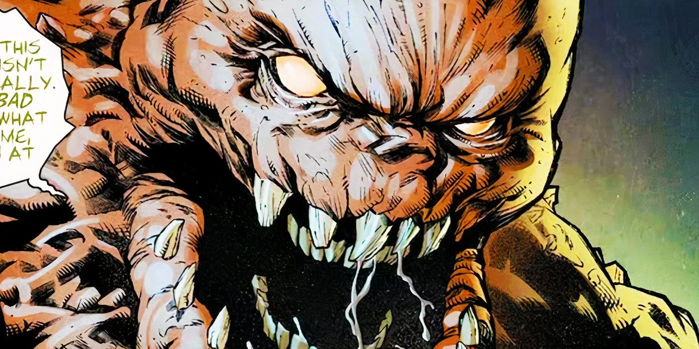 Clayface in a scary pose