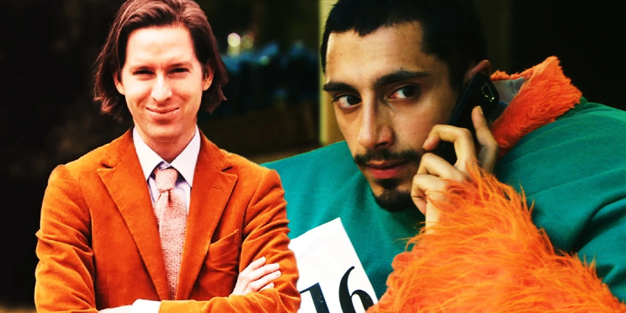 Collage de Wes Anderson avec Riz Ahmed dans Four Lions