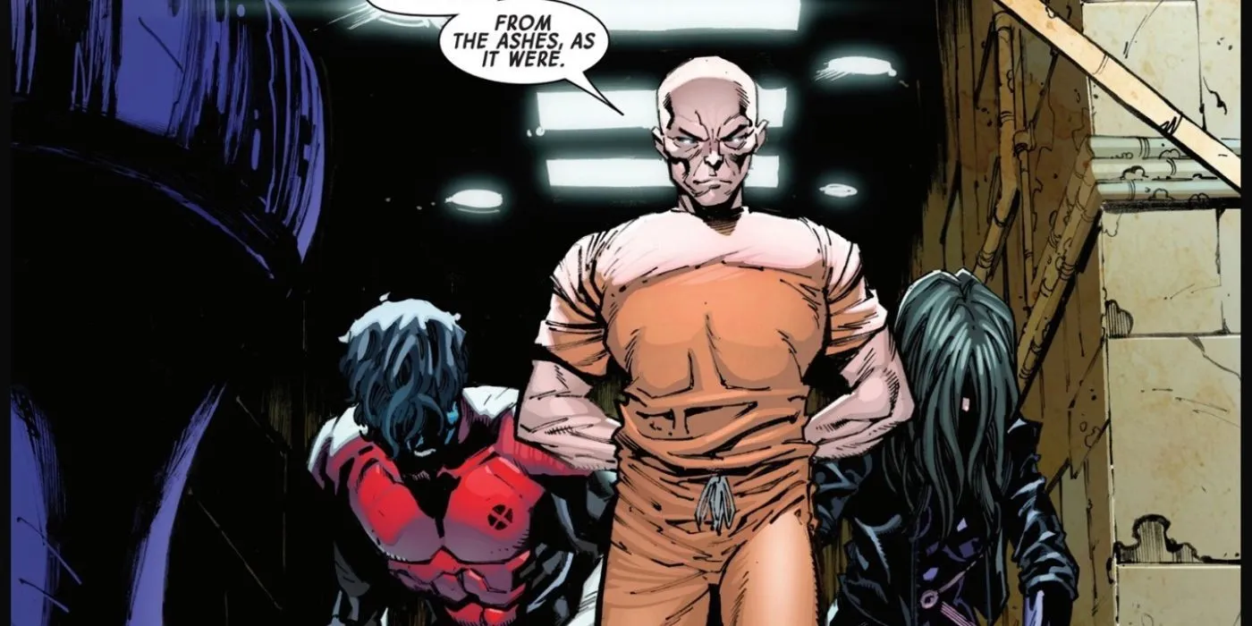 Professor X übernimmt die Kontrolle über Nightcrawler und Psylocke, um aus dem Gefängnis zu entkommen