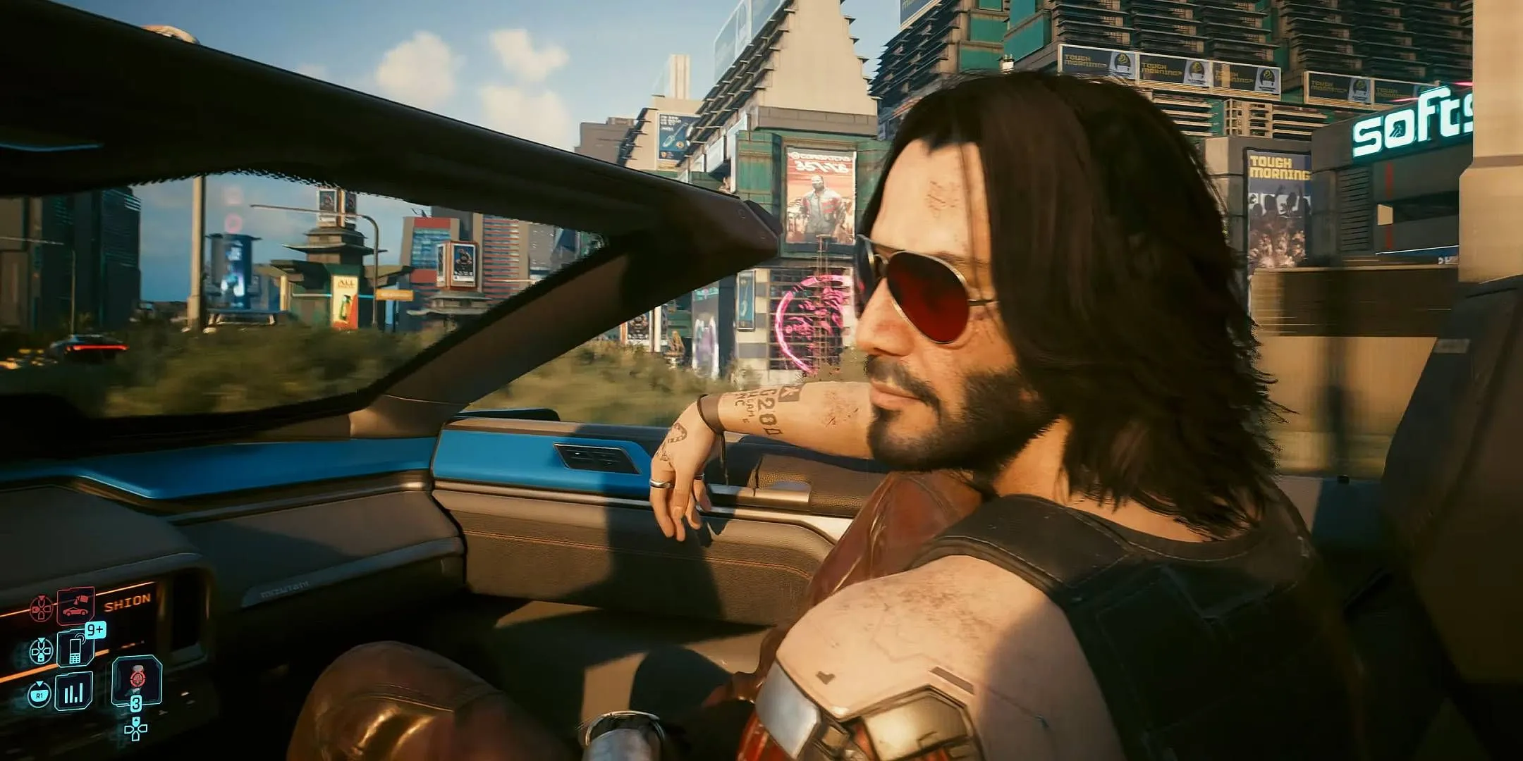 Jazda samochodem w Cyberpunk 2077