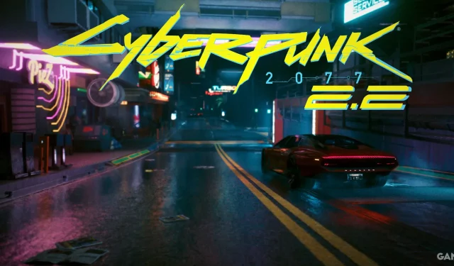 Lancement de la mise à jour majeure 2.2 pour Cyberpunk 2077