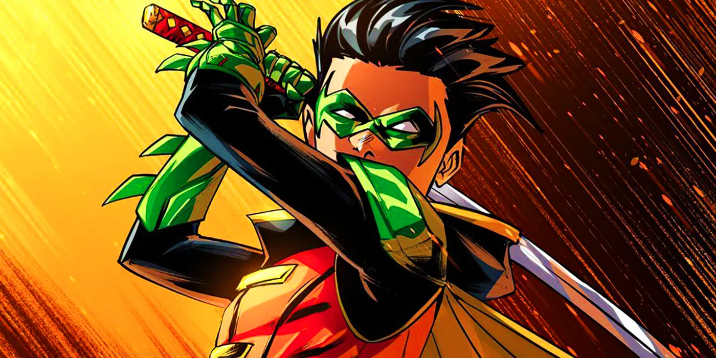 Damian Wayne w kostiumie Robina