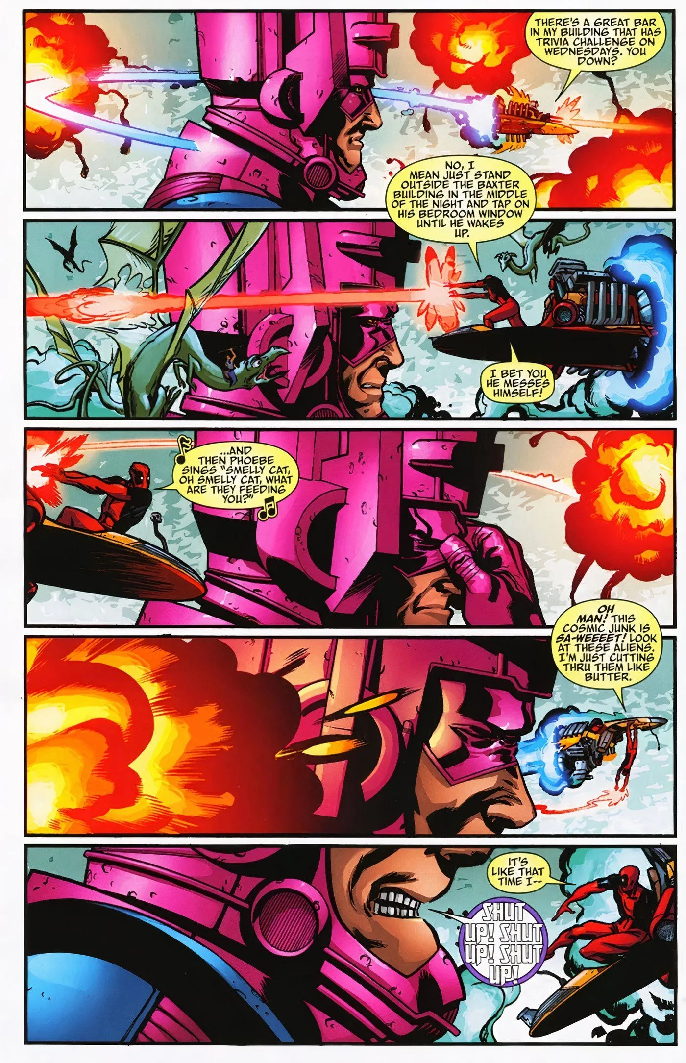 Galactus war während Deadpools Zeit als Galactus‘ Herold von Deadpool verärgert.