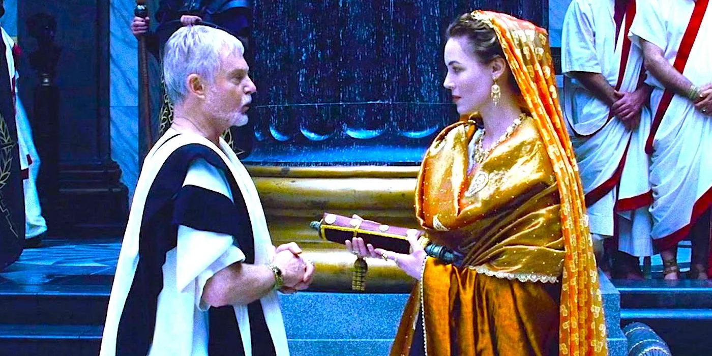 Derek Jacobi et Connie Nielsen dans Gladiator