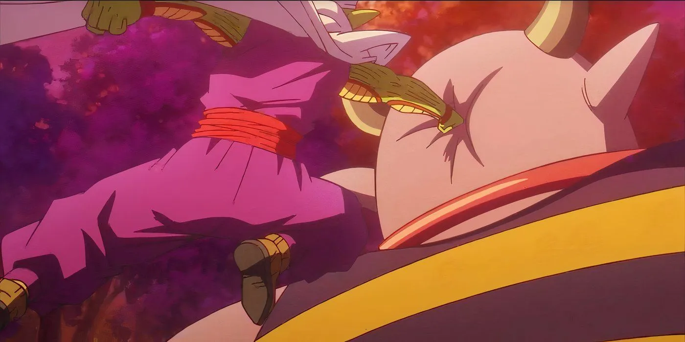 Piccolo colpisce un demone nell'episodio #9 di Dragon Ball Daima