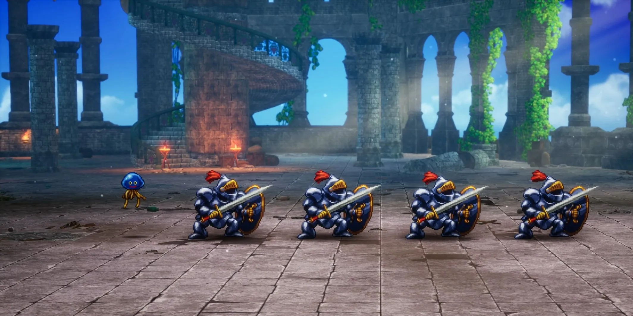 Capture d'écran du gameplay de Dragon Quest 3 HD-2D Remake