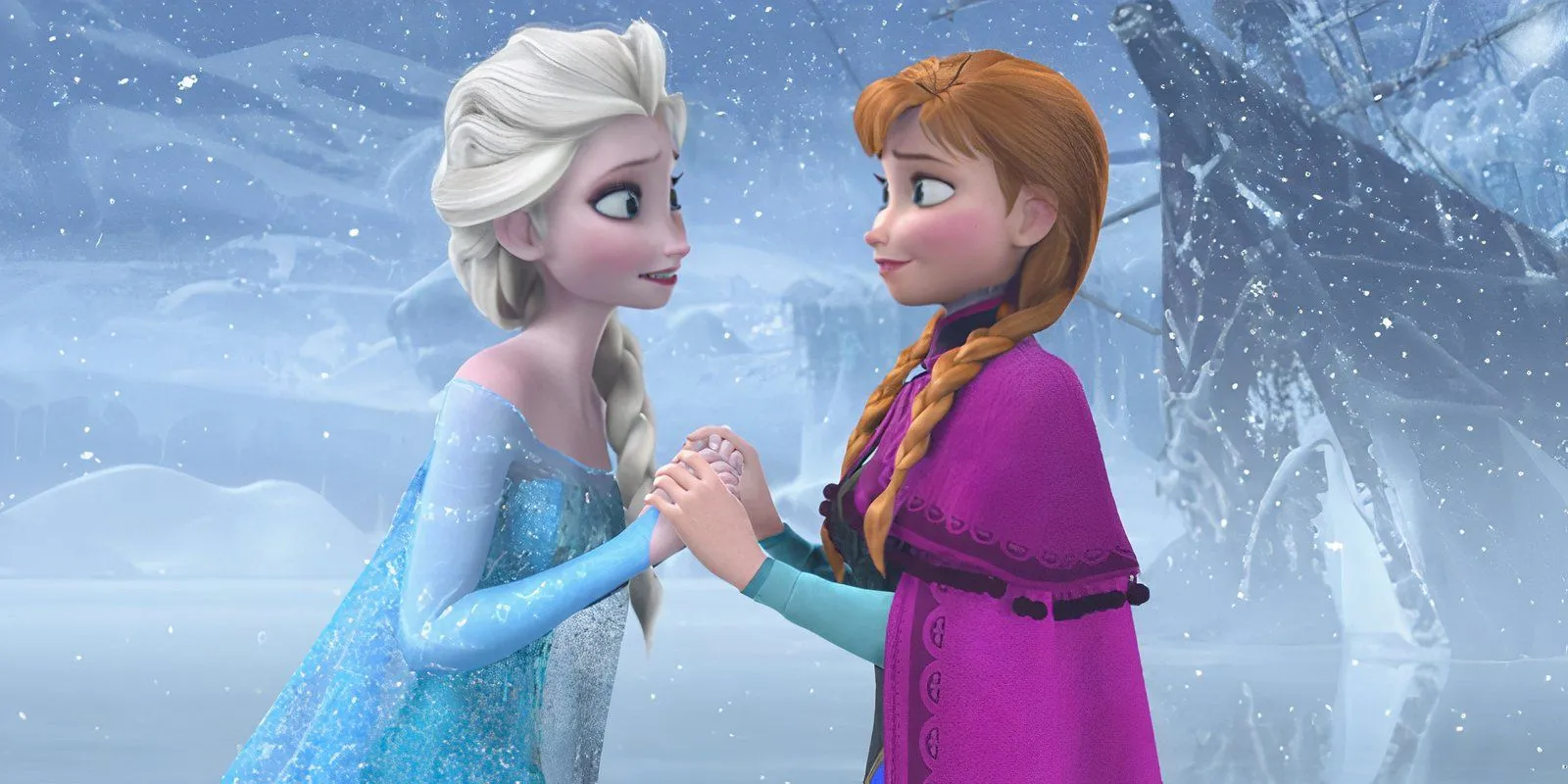 Elsa e Anna em Frozen.