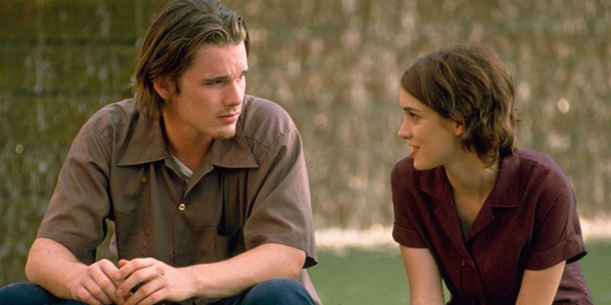 Ethan Hawke y Winona Ryder en Reality Bites