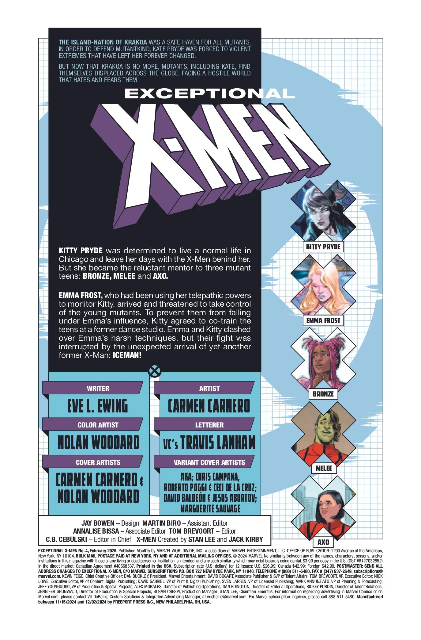 Frontespizio eccezionale di X-Men #4