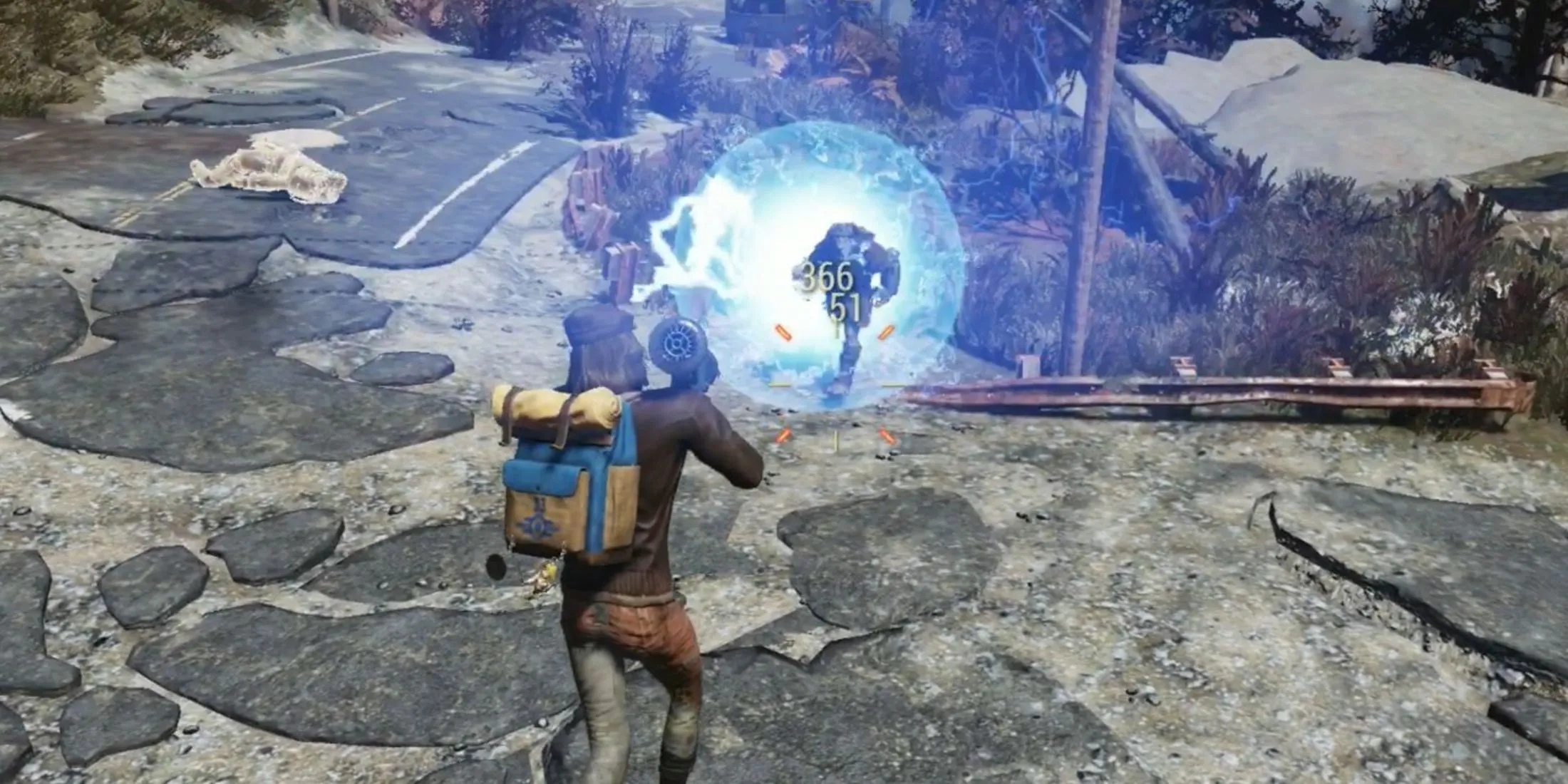 Explosão do Canhão Tesla em Fallout 76