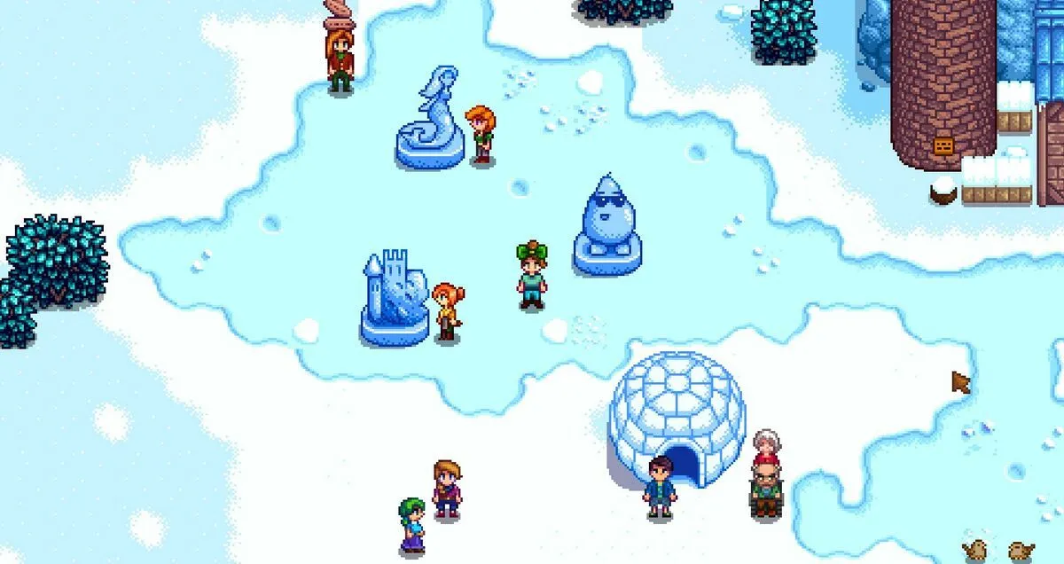 Eisfestival im Stardew Valley