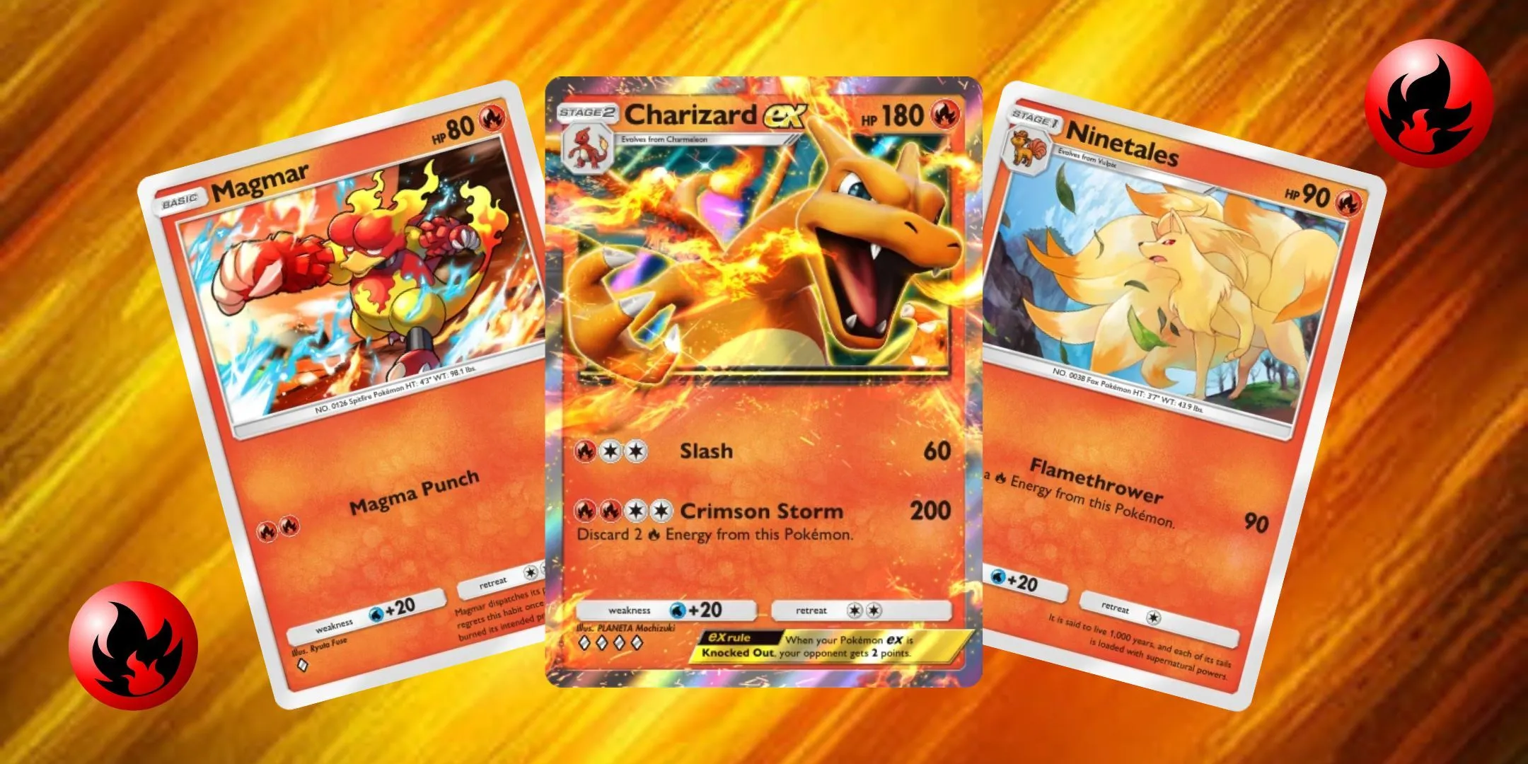 Cartas de tipo fuego en Pokémon TCG Pocket