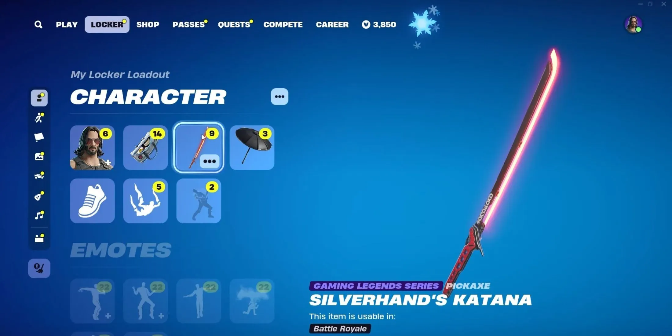 Silverhand's Katana