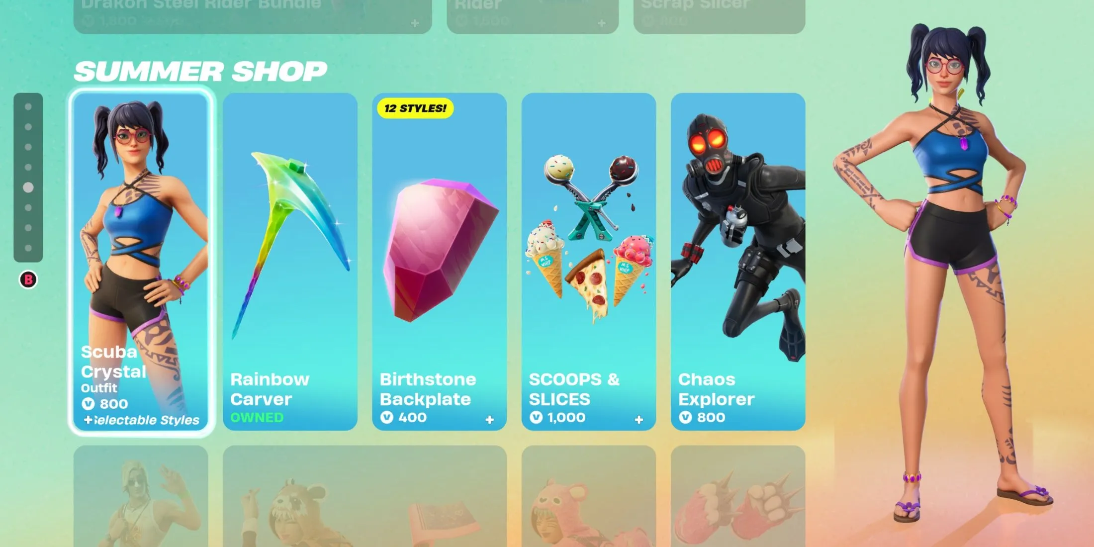 Boutique d'objets Fortnite