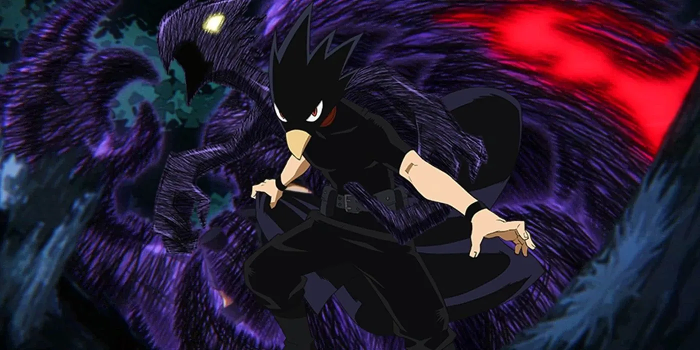 Fumikage Tokoyami e Dark Shadow em My Hero Academia