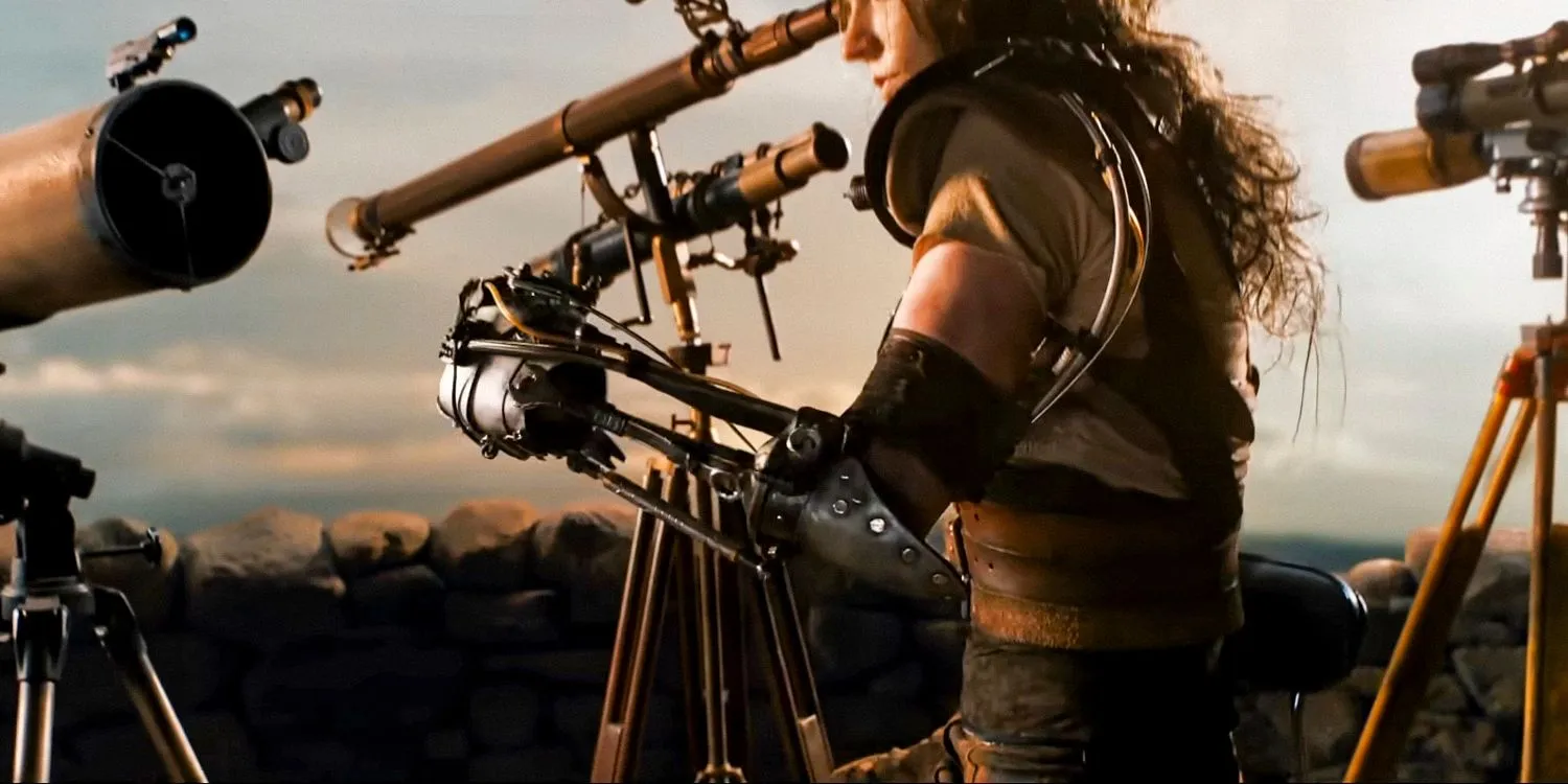 Furiosa's mechanical arm in Furiosa: A Mad Max Saga