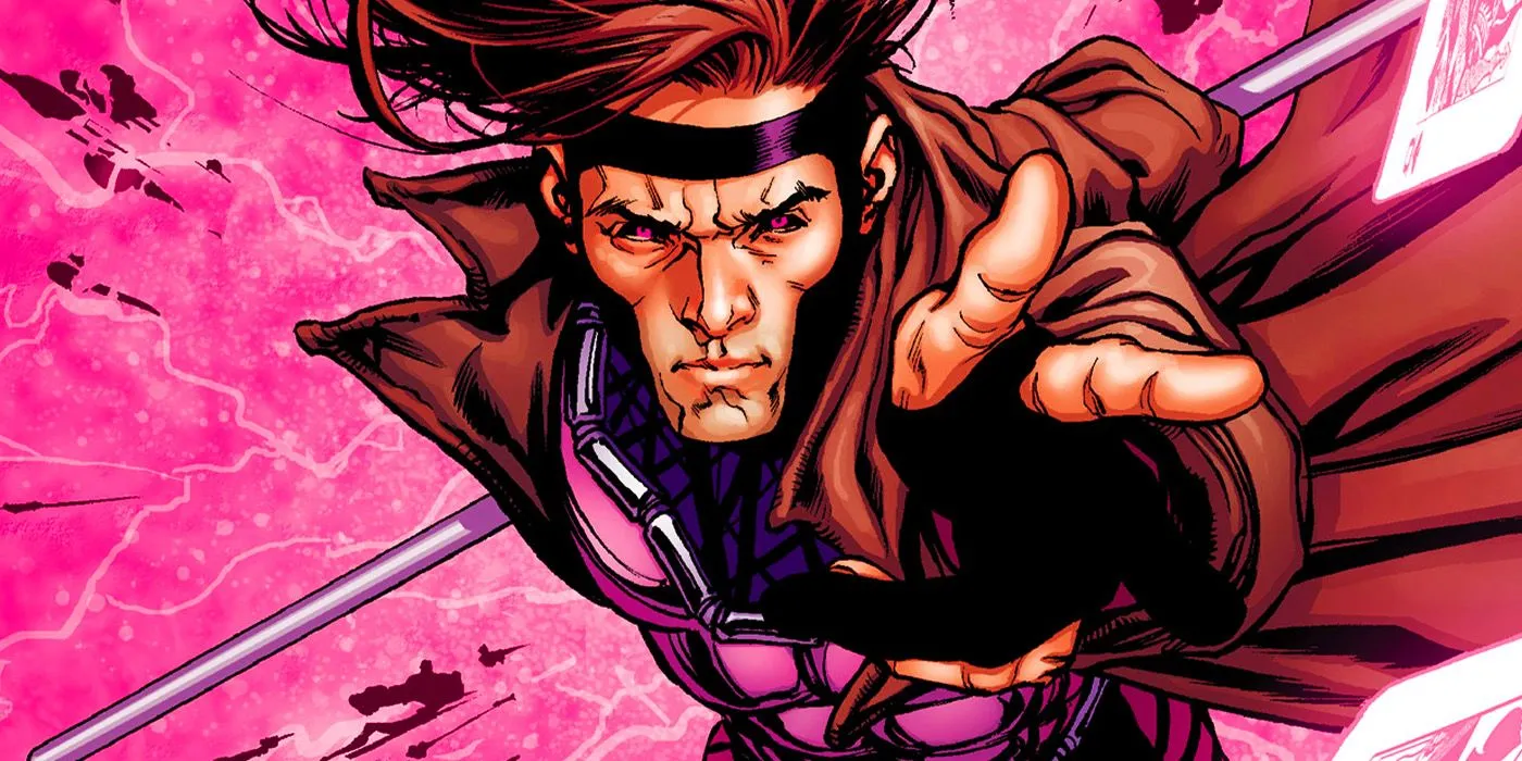 Gambit throwing playing cards in Marvel Comics