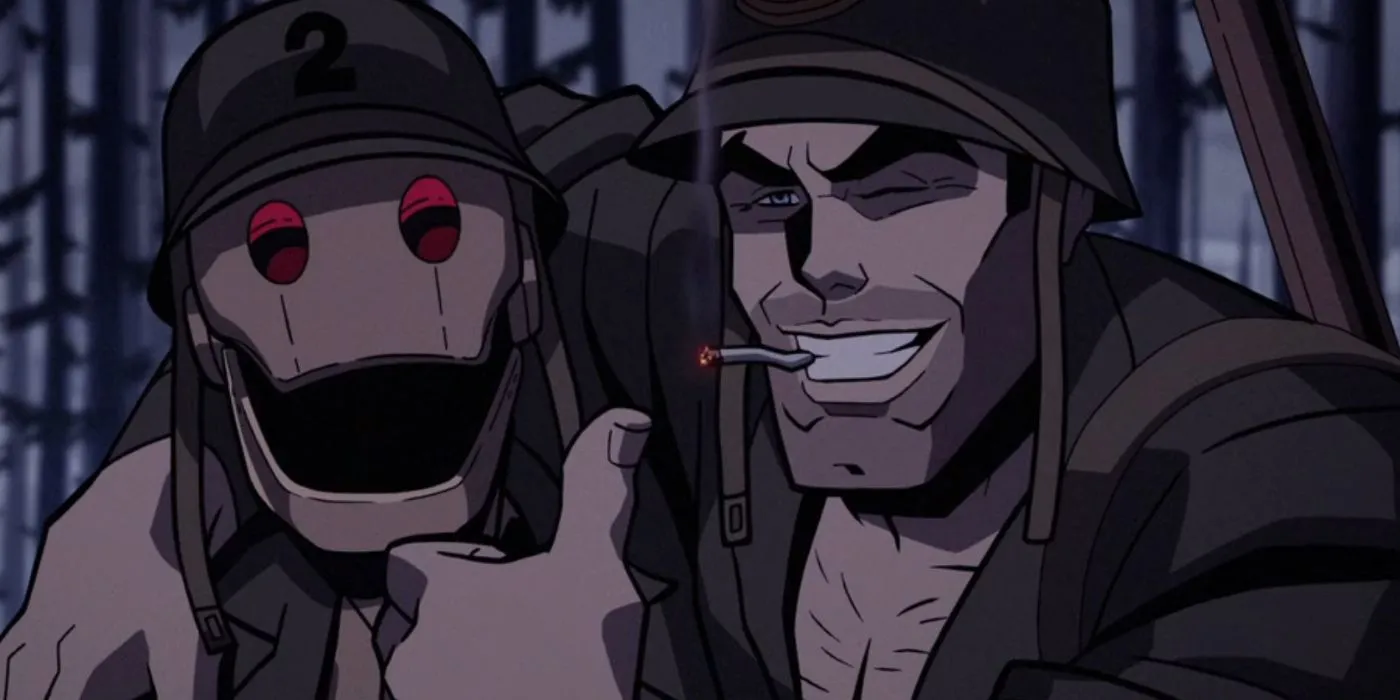 G.I. Robot and Sgt. Rock in Creature Commandos