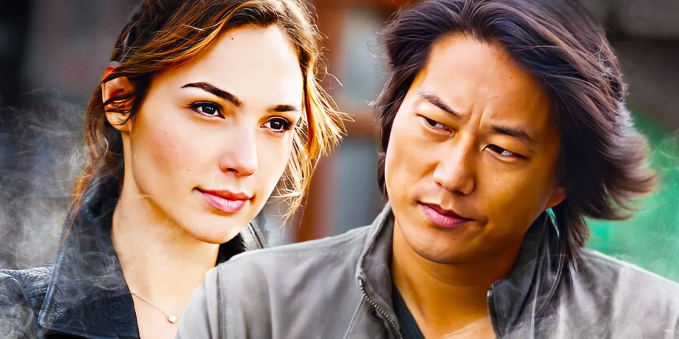 Gisele (Gal Gadot) y Han (Sung Kang) en Rápido y Furioso