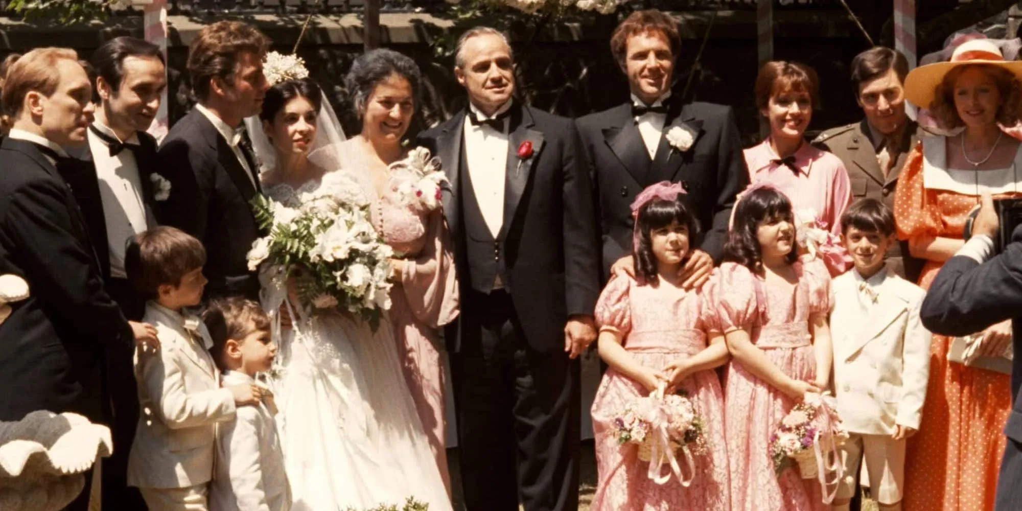 A photo from Connie Corleone and Carlo Rizzi's wedding in The Godfather