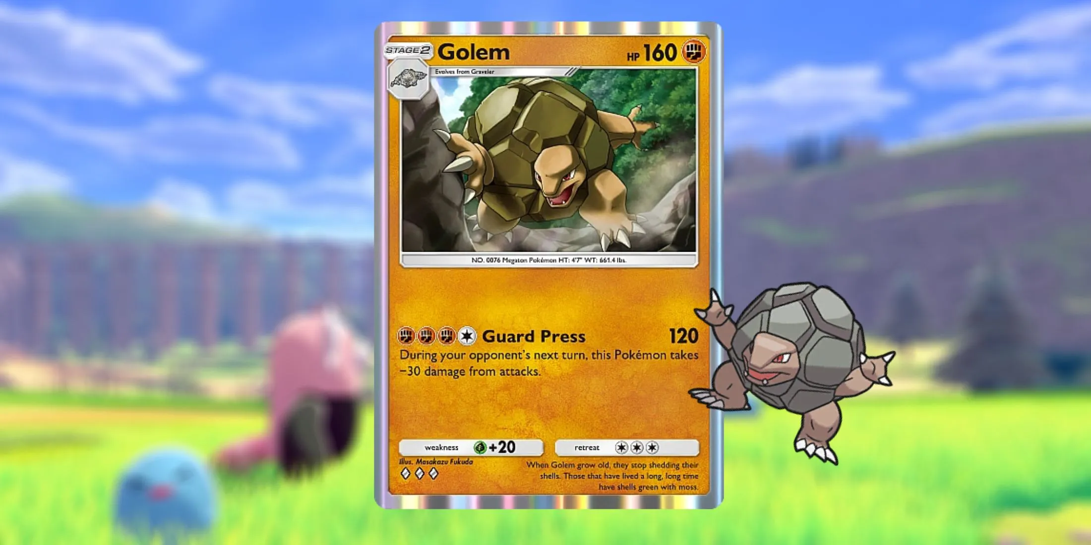 Golem-Karte in Pokemon TCG Pocket