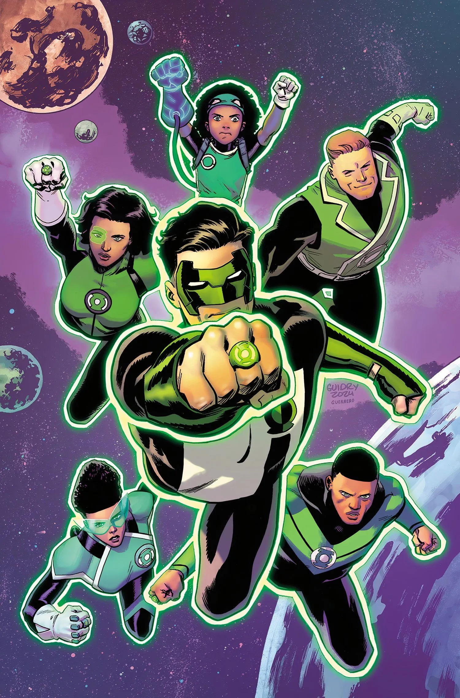 Guia de capa do Green Lantern Corps