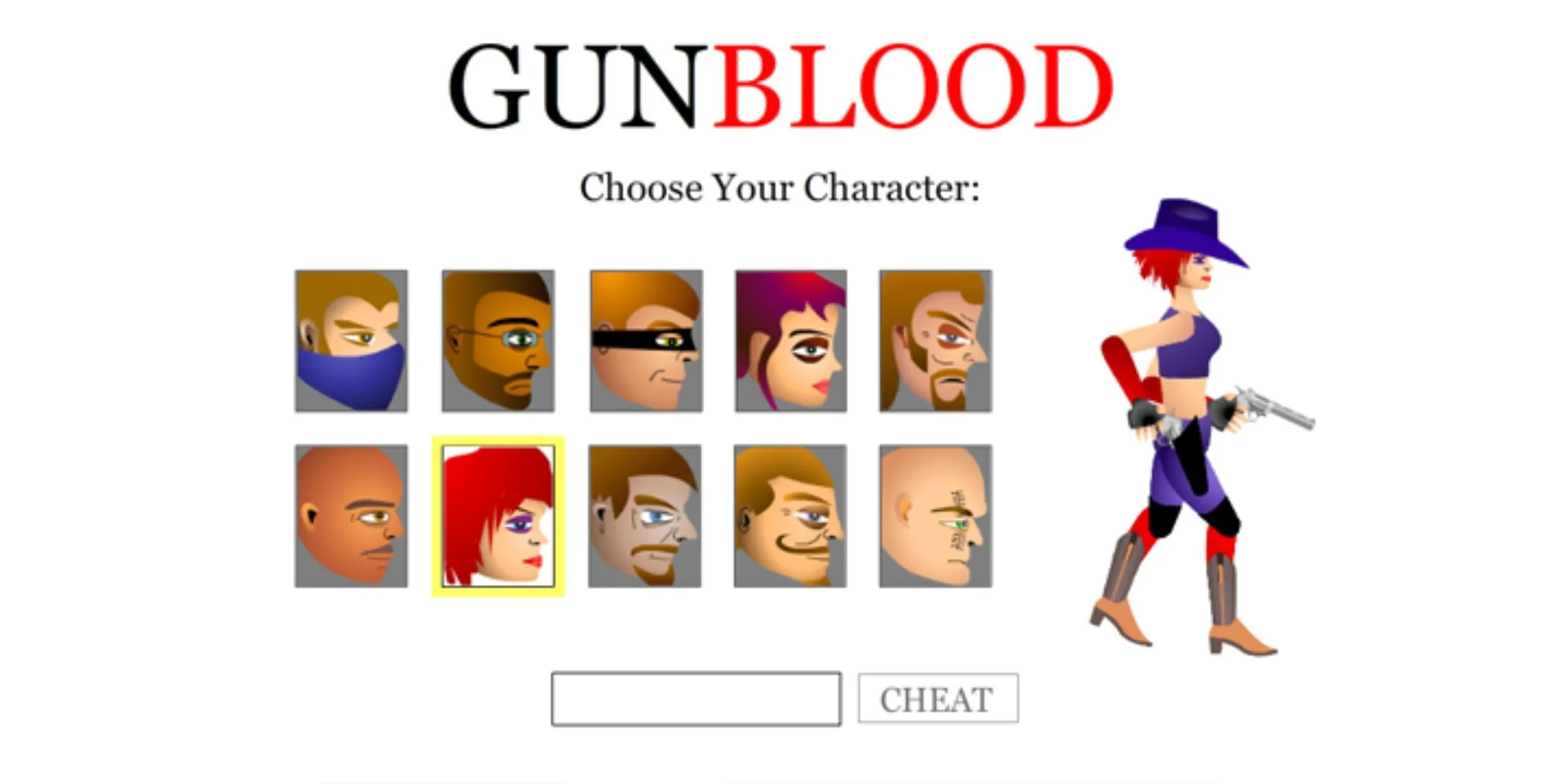 Gunblood the codes tab