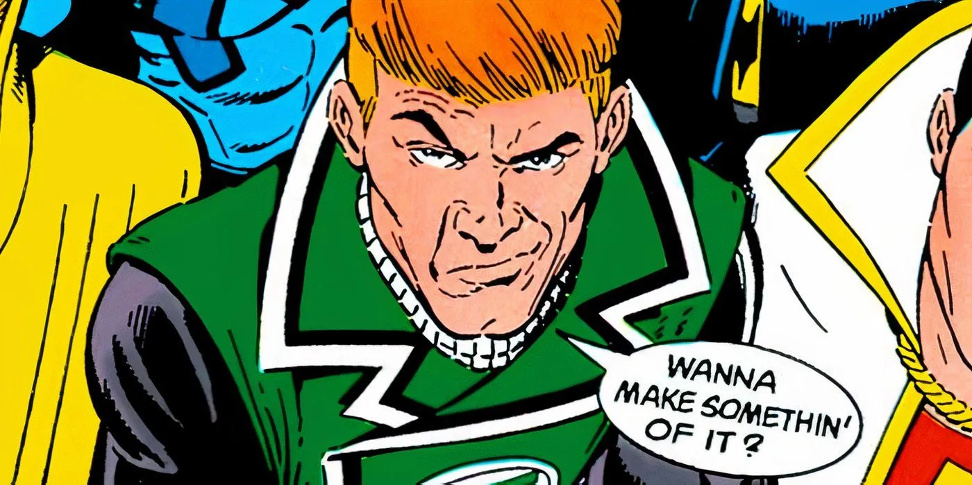 Guy Gardner sconcertato dai fumetti