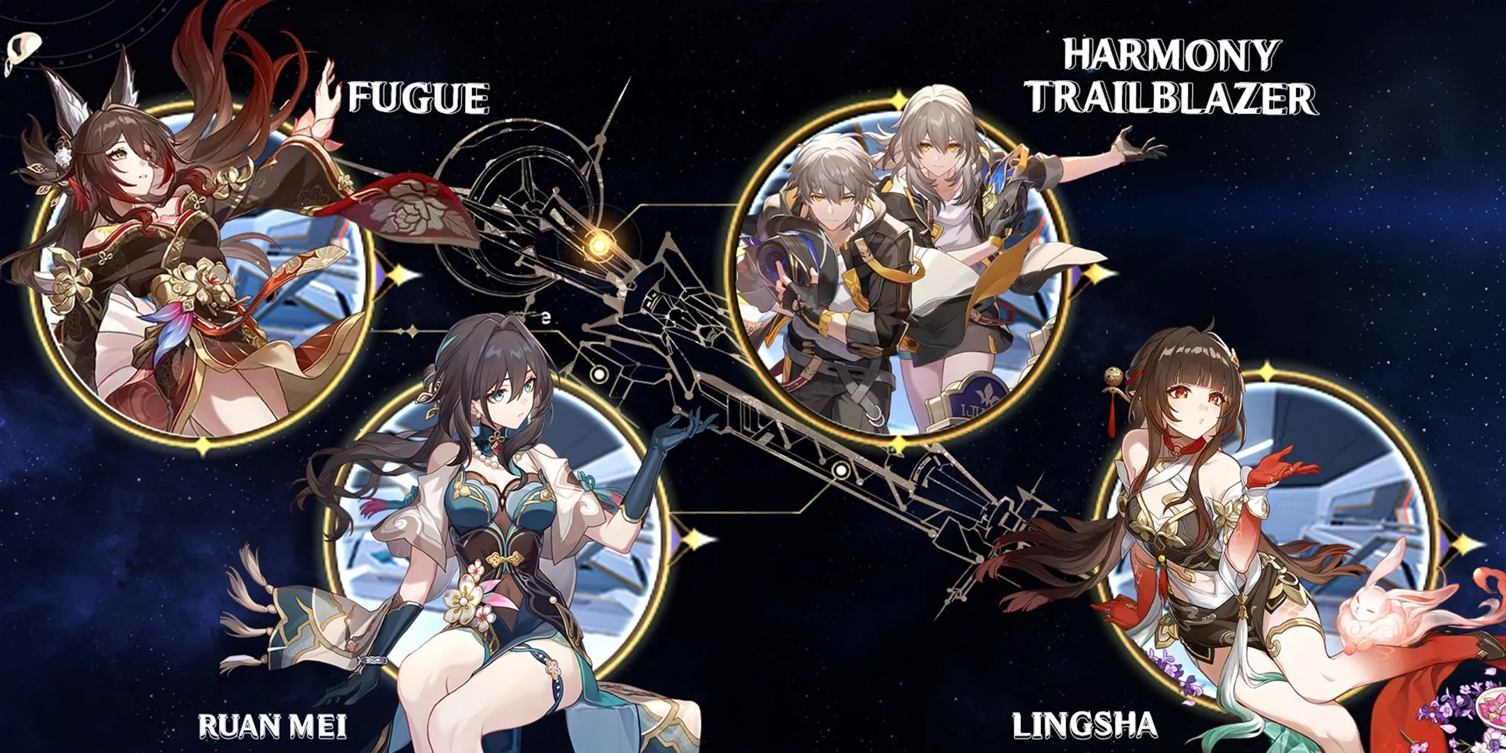 harmony trailblazer-ruan mei-lingsha-and fugue team composition in honkai star rail