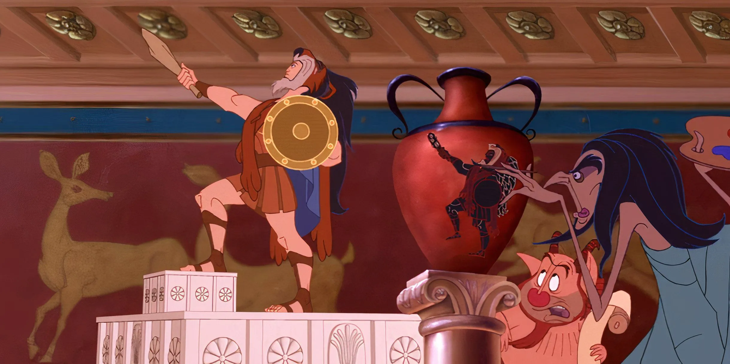 Ritratto di pelle di Hercules Scar Disney